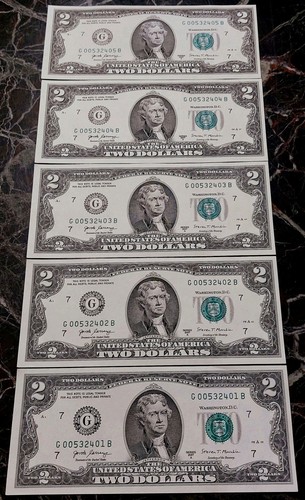 Two dollar bills premium - $2,